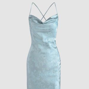 Sky blue maxi dress